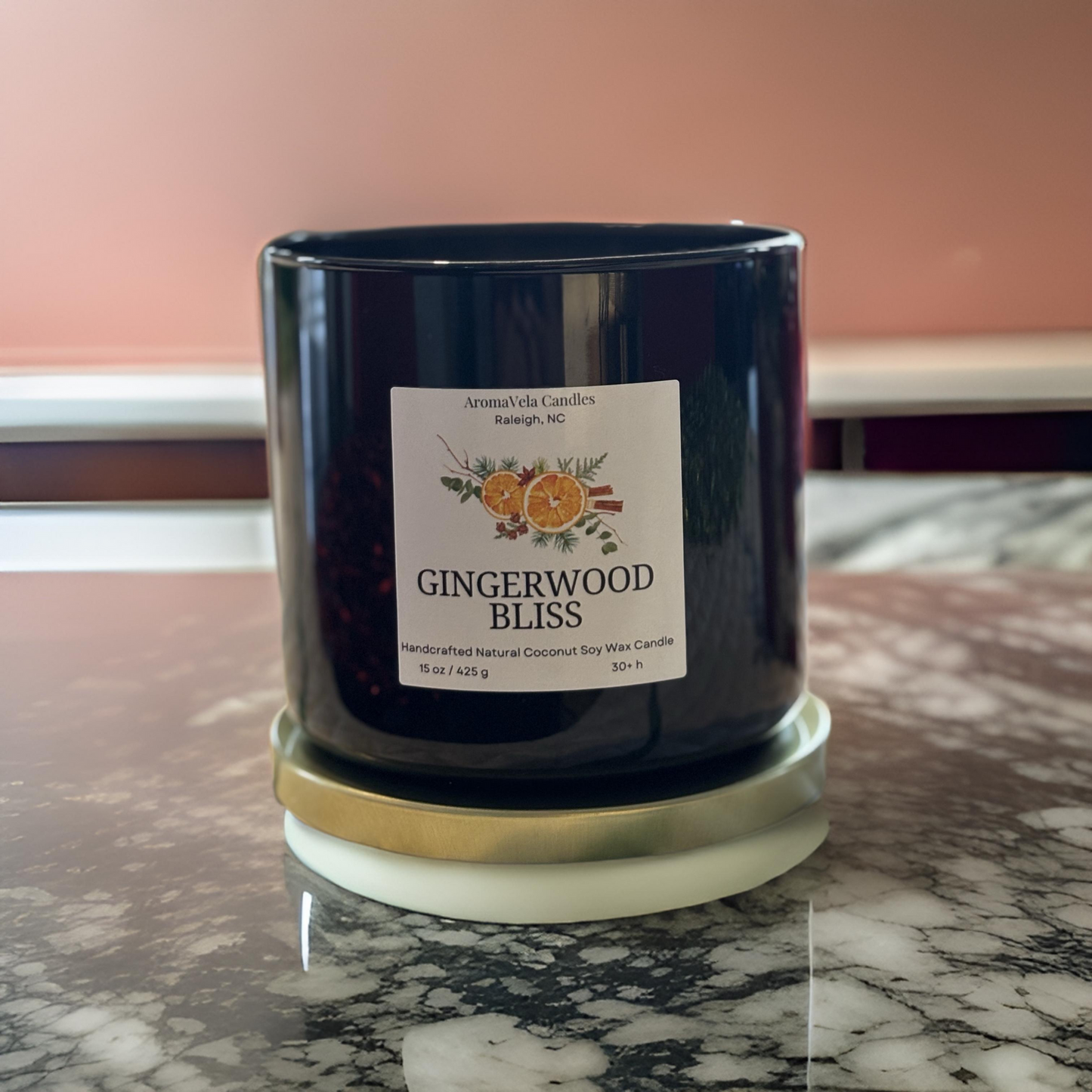 Gingerwood Bliss 15oz candle